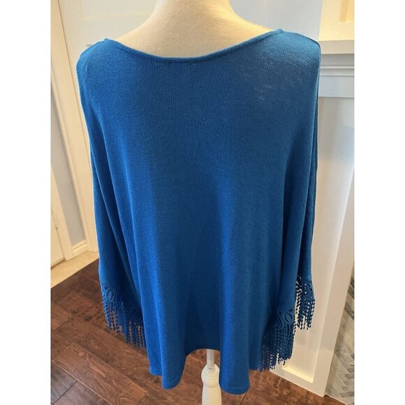 United Colors of Benetton Poncho Top Batwing One Size Fits Most Lightweight - Picture 5 of 8